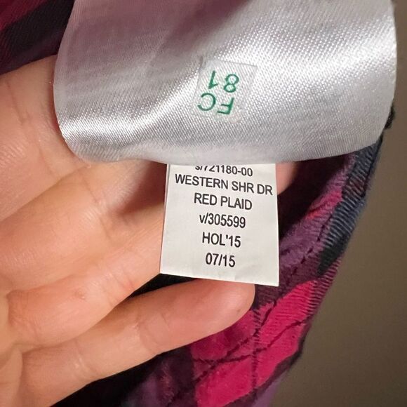 Gap western plaid belted shirt dress. Size small - Picture 11 of 11